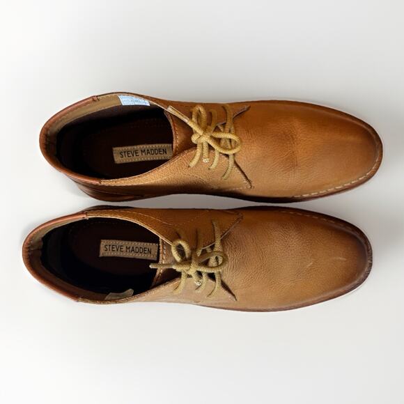 Steve Madden Men’s Tan Leather Hestonn Ankle Boots Size 8.5 main image 8